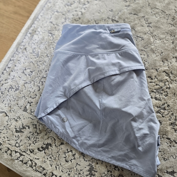 Lululemon Speed Up Shorts Blue Linen Size 8 4" - Picture 2 of 7